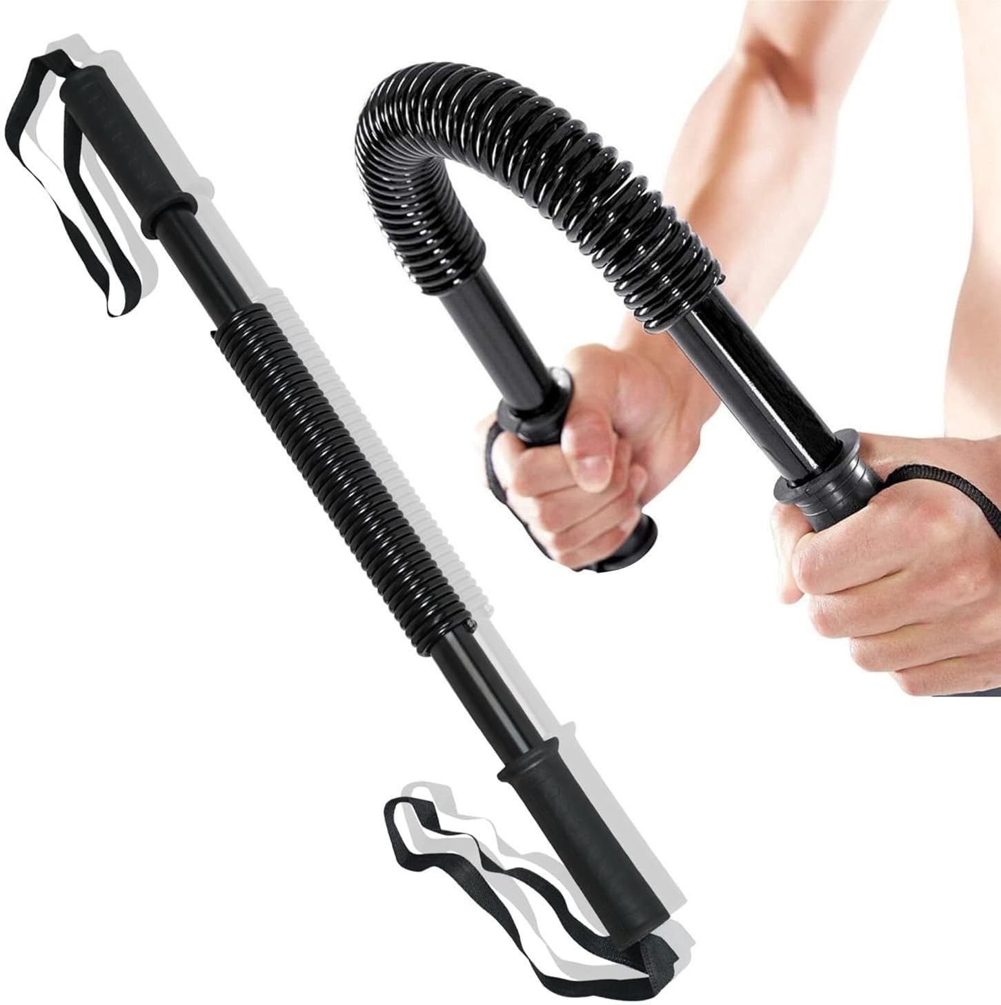 Owlix Power Twister Bar Upper Body Strength Training Workout for Arm Builder (20Kg) Pull-up Bar ()-image-23