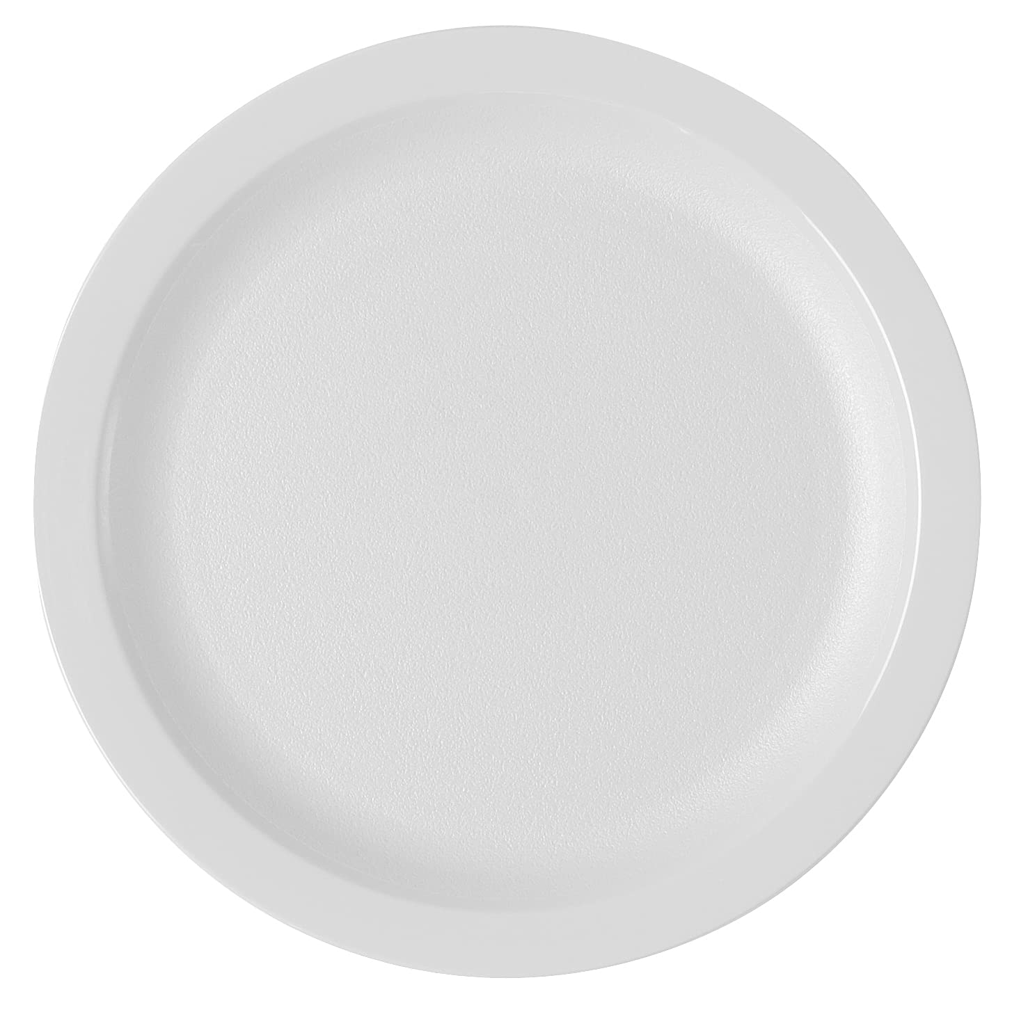 Cambro 825CWNR148 Dinnerware Plate Narrow Rim 8 1/4" White, 1 Count, Large