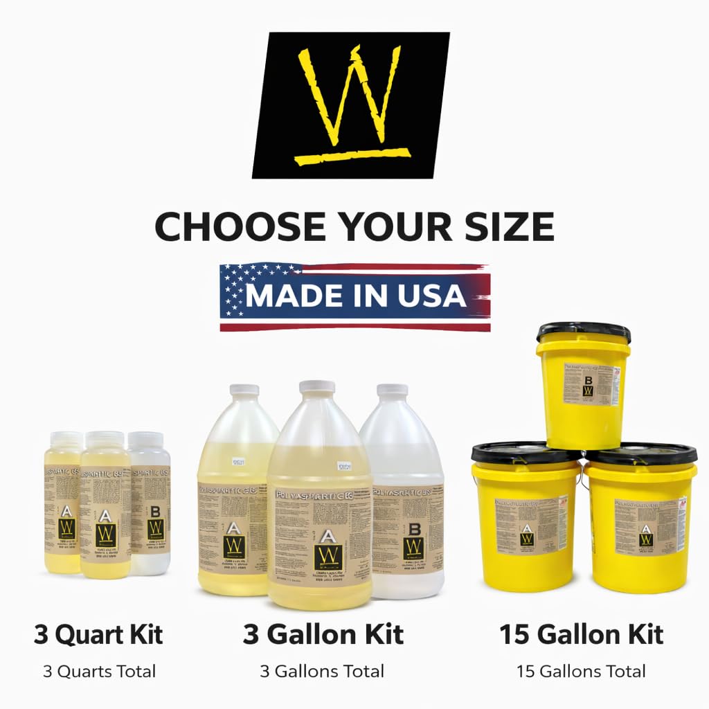 Polyaspartic 85 | High-Gloss, Protective, Polyaspartic Concrete Coating (3 Gallon Kit)