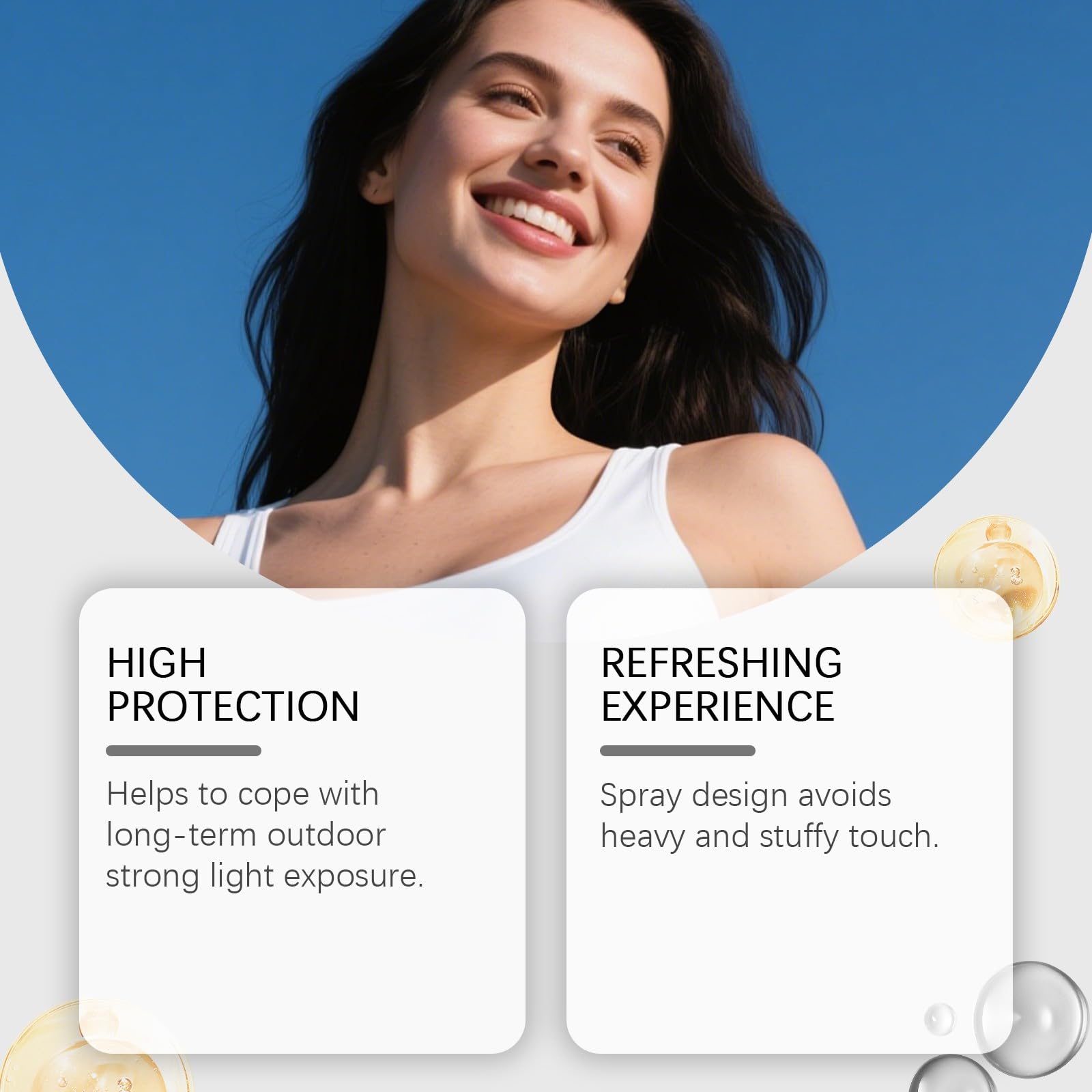 Outdoor Duo Schütz Sonnenspray mit SPF 50++Stark UV-Strahlen Abwehr, Wasserdichte Leichte Sprühformel für Sport und Reisen, Schutz vor Sonnenbrand & Pigmentflecken 100ml (3 PCS)