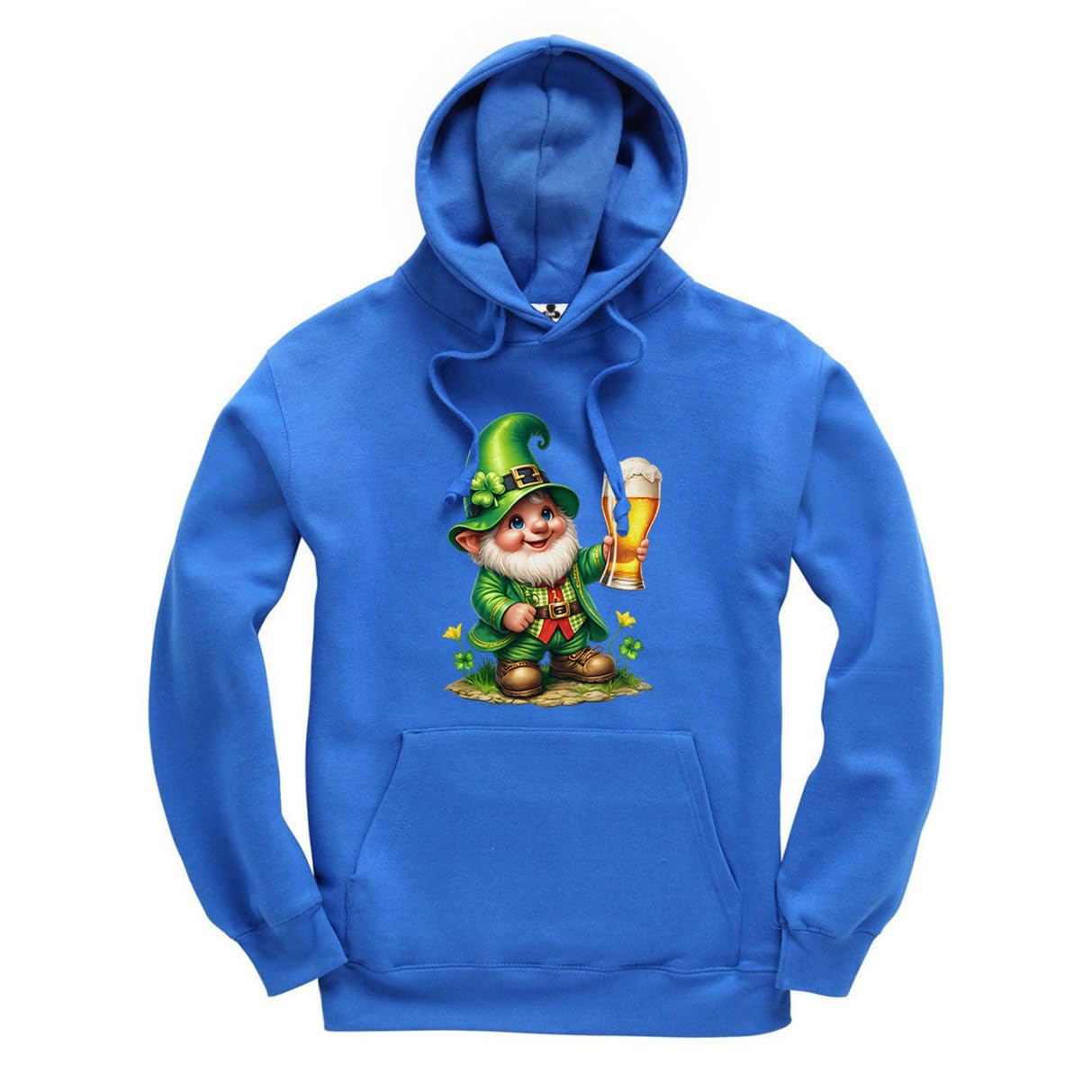 Taylor Brown Leprechaun & Beer st patrick's day, irish drinking drink meme novelty Jumper Unisex Funny Adults Hoodie Jumper Royal Blue