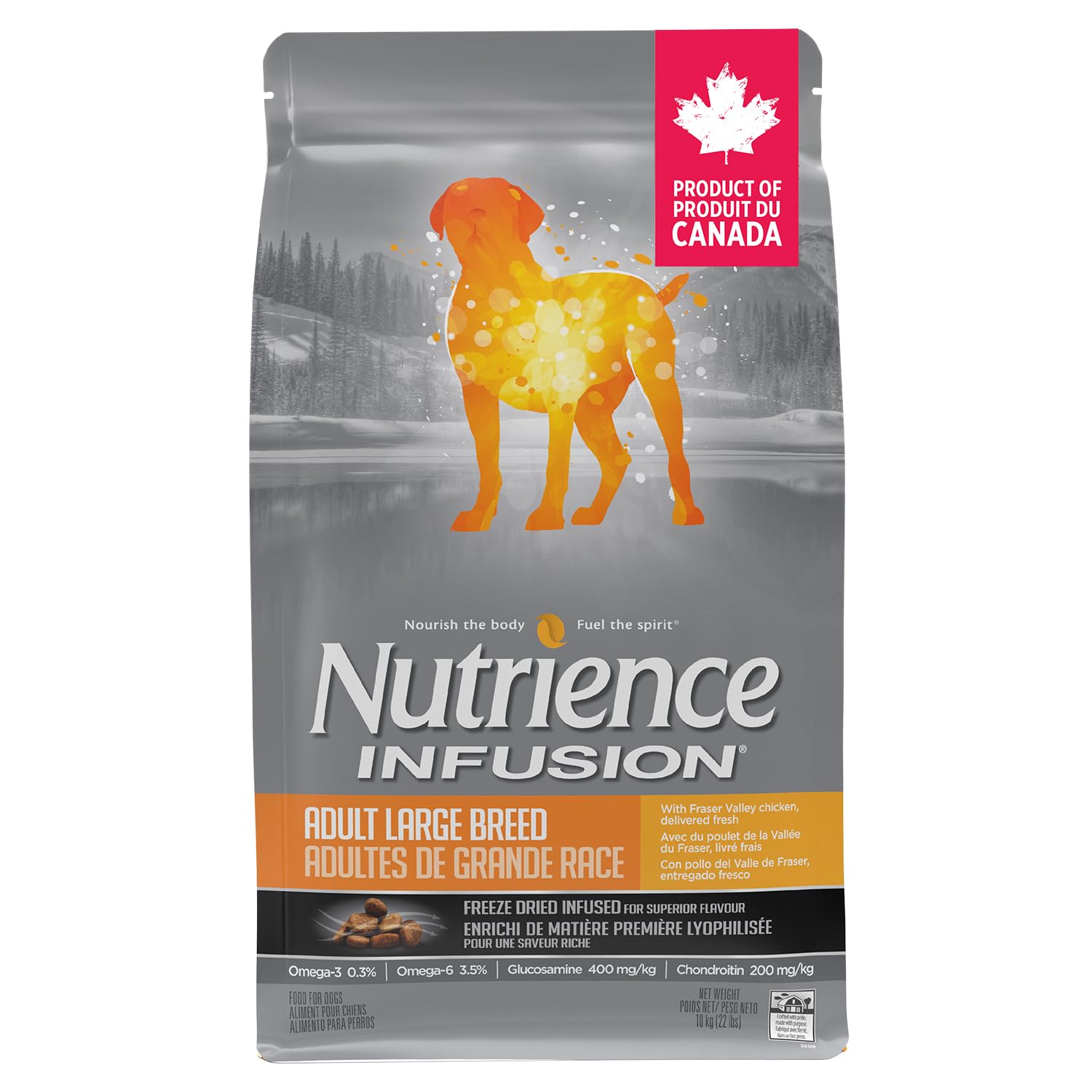 Nutrience Infusion Healthy Adult Large Breed Dog Food, Freeze-Dried Canadian Chicken Liver, 10 kg (22 lbs), Dry Dog Food, Nourriture Pour Chien, Manger Pour Chien image 7