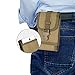 Huijukon Tactical Phone Belt Holster Molle Smartphone Pouch for iPhone 11 Pro iPhone 7/8 iPhone 7/8 Plus, Galaxy Note 8 / S7 / S8 Edge, Moto X with Slim Case (Khaki)