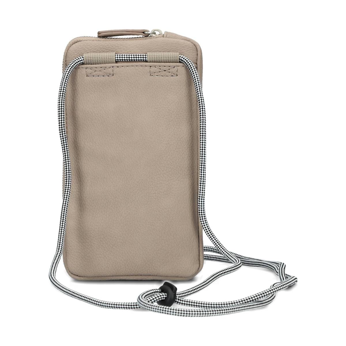 Zwei Pokrowiec na telefon komórkowy do zawieszenia MP30, etui na smartfon, 19 x 10 cm, kieszeń na monety + 4 przegródki na karty, zamek błyskawiczny na całym obwodzie, pasek z regulacją długości,