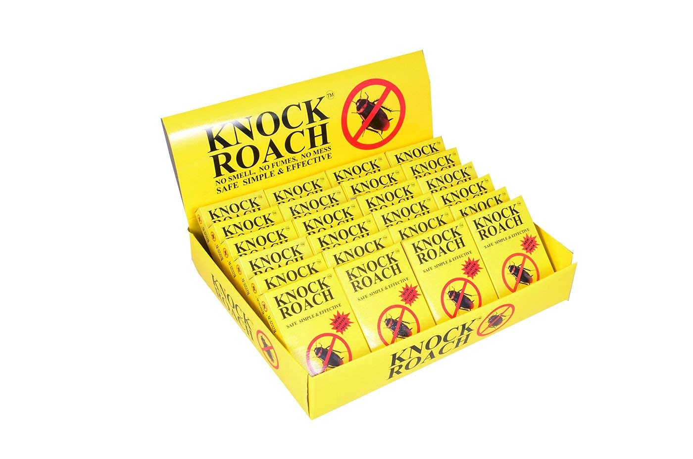 Cockroach Killer Tablet Alternative to Anti Roach Gel, Cockroach Paste, Cockroach Gel & Cockroach Spray. Cockroach Repellant for Kitchen, (Pack of 24, 480g Each, Beige, Yellow)