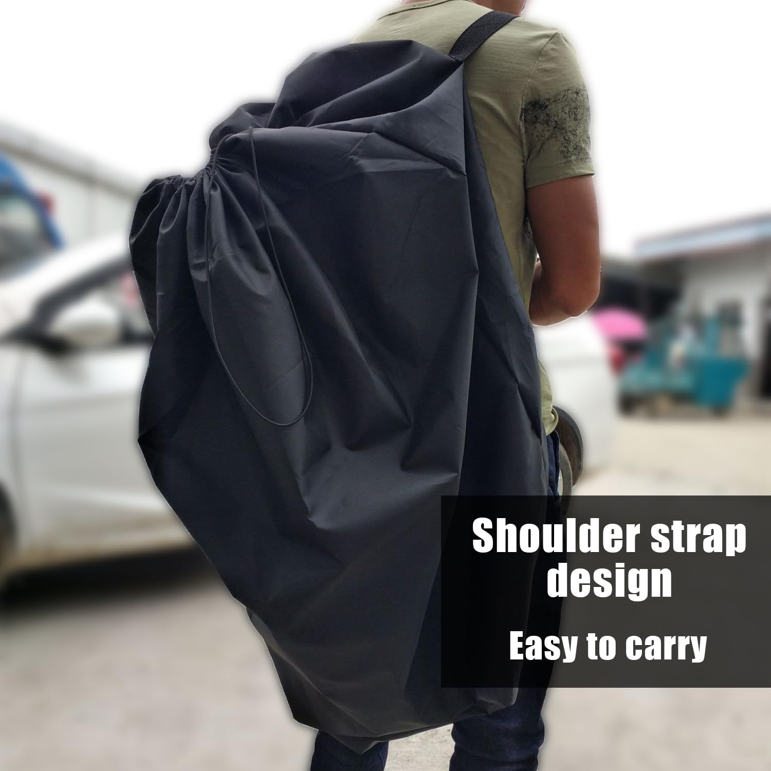 sac de voyage pour poussette d'avion, portable, 114 x 49 x 43 cm