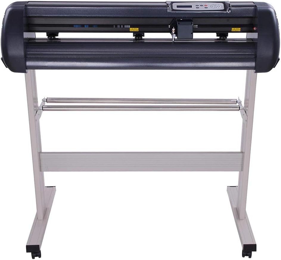 Yescom 34" Vinyl Cutter Machine 870mm Sign Cutting Plotter with Signmaster Software 3 Blades Adjustable Force Speed : Office Products