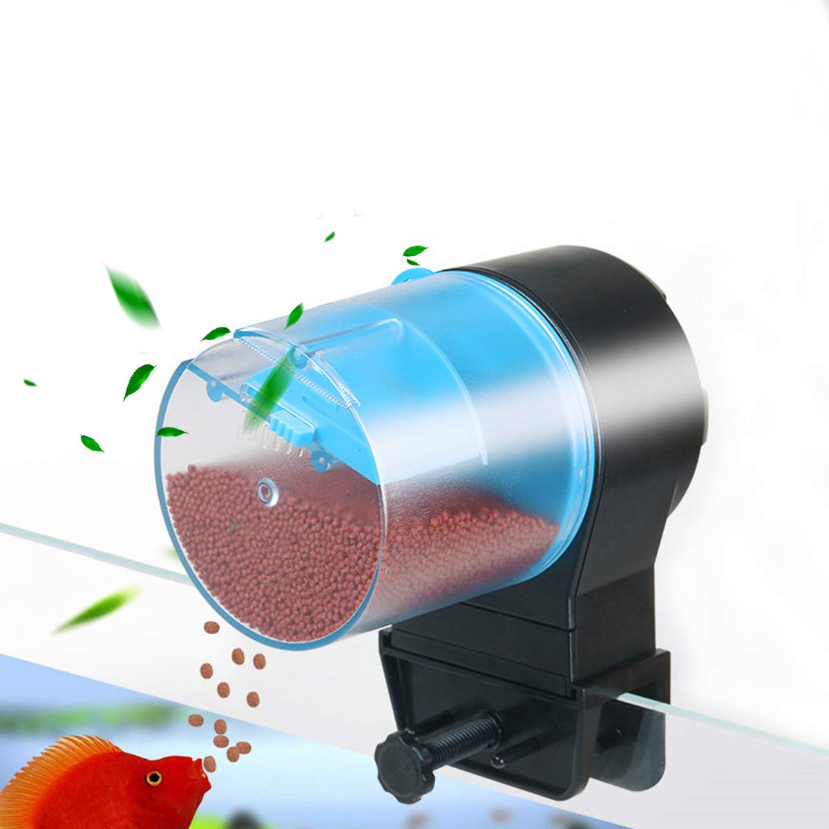 CCChaRLes Distributeur Automatique De Nourriture Pour Chargeur Usb Rechargeable Pour Réservoir De Tortues De Crevettes Et De Poissons D'Aquarium