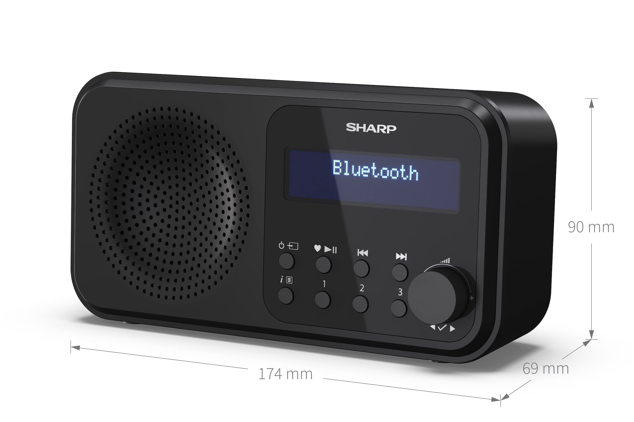 Amazon.com: SHARP DR-P420(BK) Tokyo Portable Digital Radio