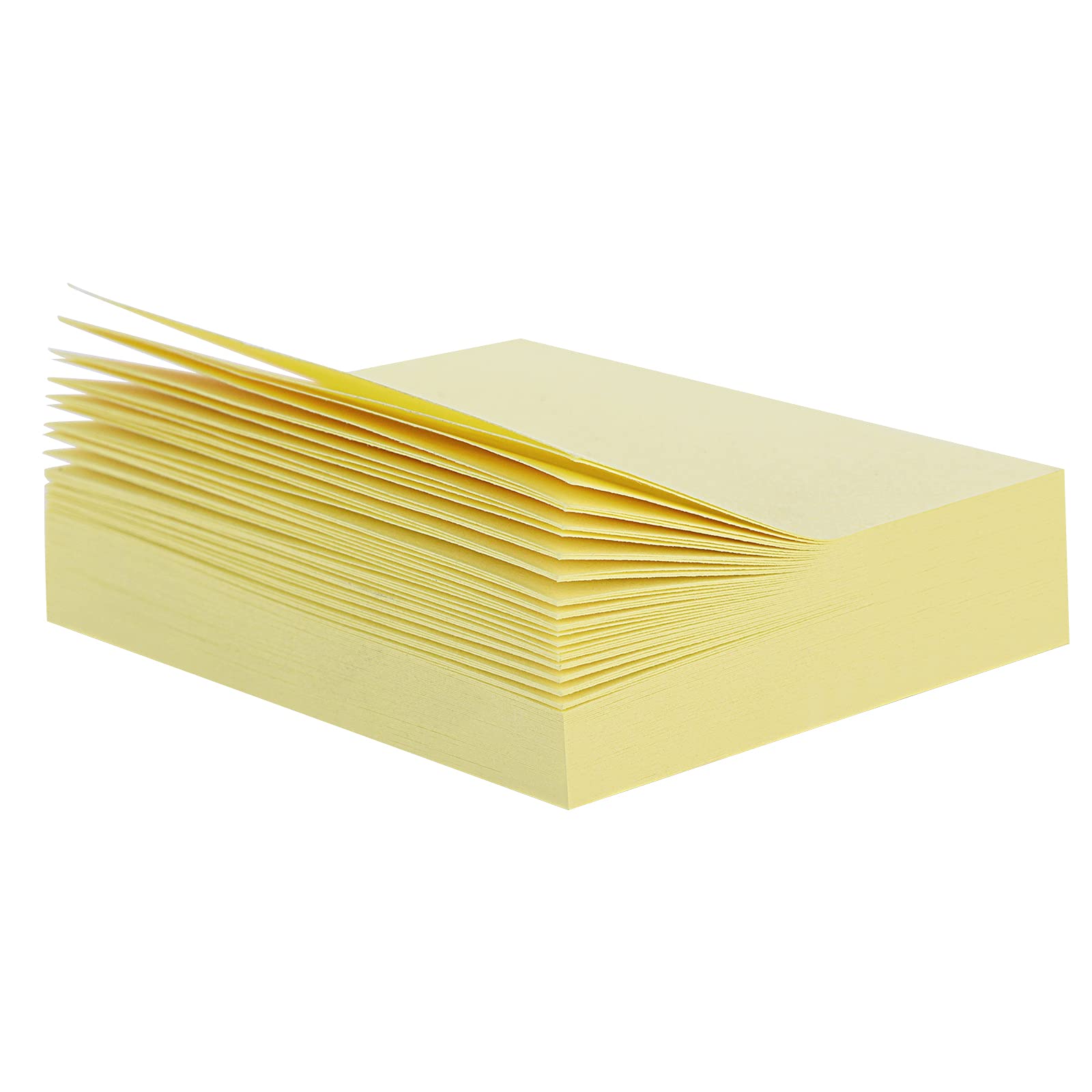 ZCZN Notas Adhesivas Pack de 24 Bloc de Notas, 38 x 51 mm, 100 Hojas por Bloc, Total de 2400PCS, Amarillo