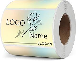 YIKIADA Etiquetas térmicas de vinilo degradado de color amarillo, 50 × 76 mm, autoadhesivas, rollo de pegatinas para direcciones, pegatinas impermeables para impresora para logotipo, código de barras