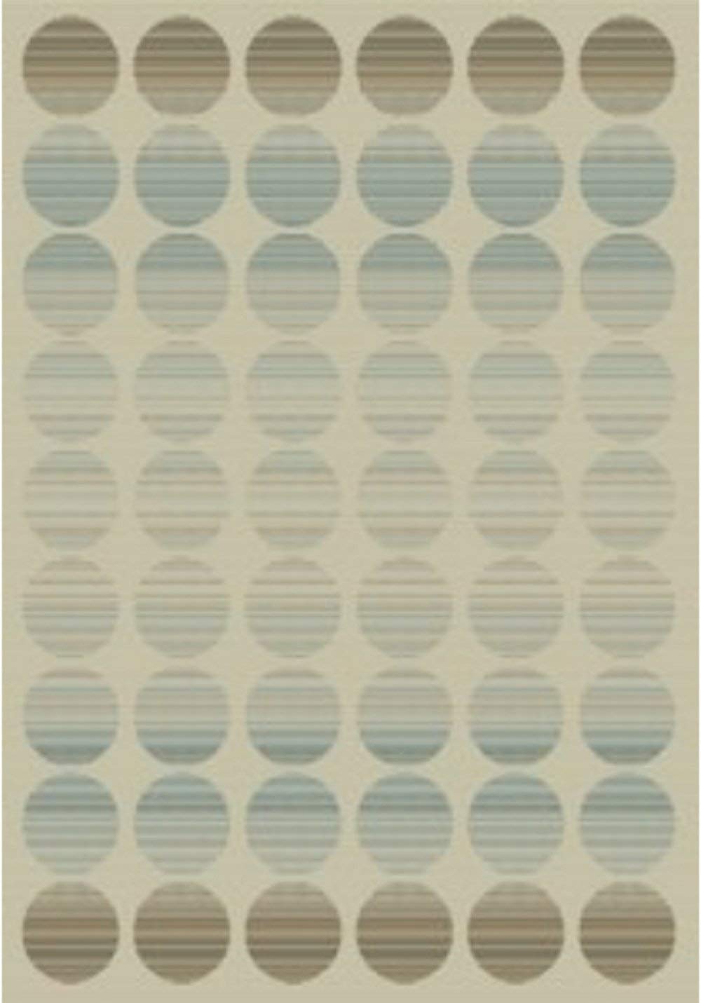 Aspect 120 x 170 cm Polypropylene Fade Polka Indoor/Outdoor Dots Rug, Beige