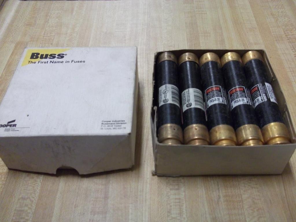 Bussmann FRS-R-35 Fusetron Fuse FRSR35 (Pack of 10) - New No Box
