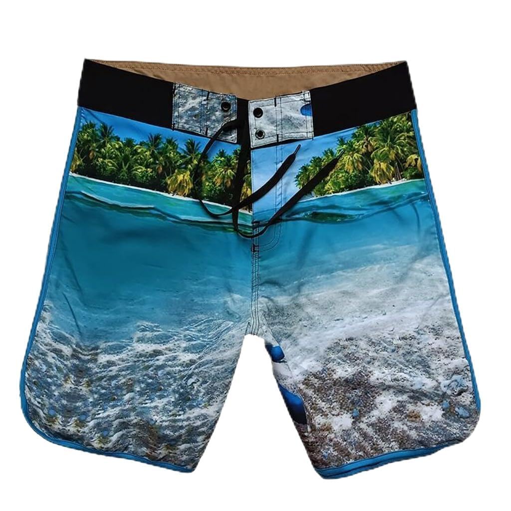 HBJWOV Mens Leisure Fitness Sports Shorts Mens Surf Speed Dry Beach Pants Shorts 30