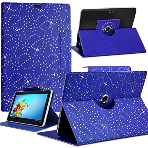 Seluxion - Funda universal para tabletas de 7, 8 y 9 pulgadas, color diamante azul Lenovo Tab A7-10