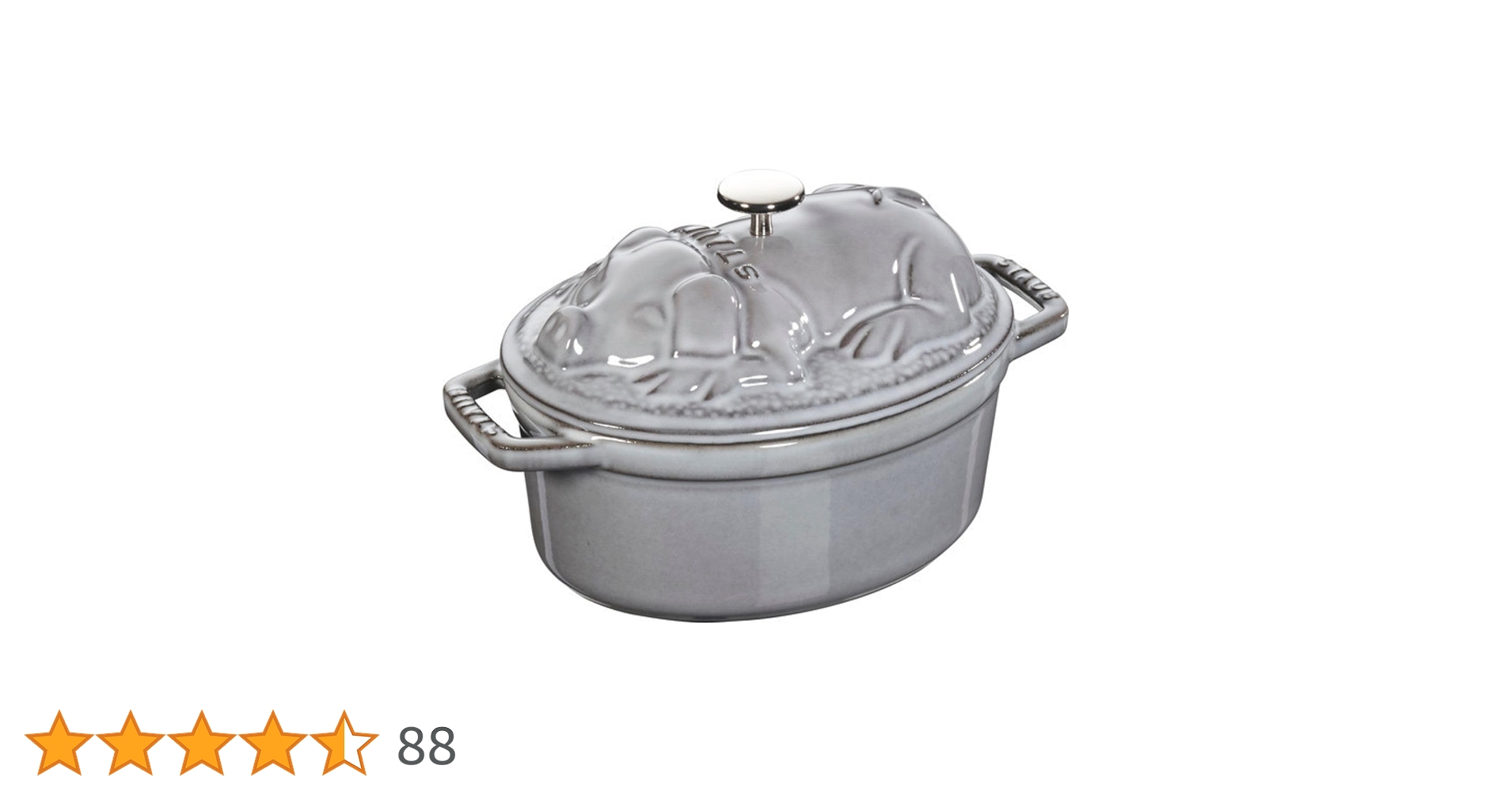 美品】STAUB LA COCOTTE 17cm鍋 グレー Amazon｜staub ストウブ