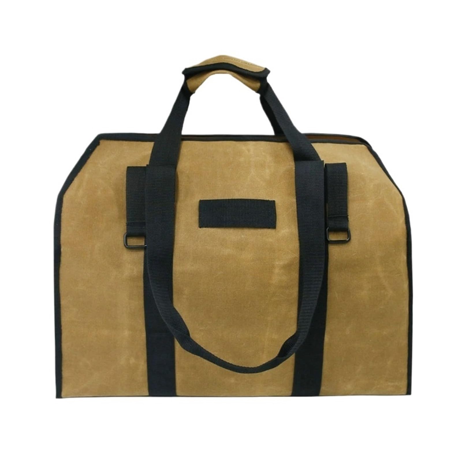 Firewood Carrier Bag Canvas Large For Carrying Picnic Camping Accessories For Wood(Khaki)