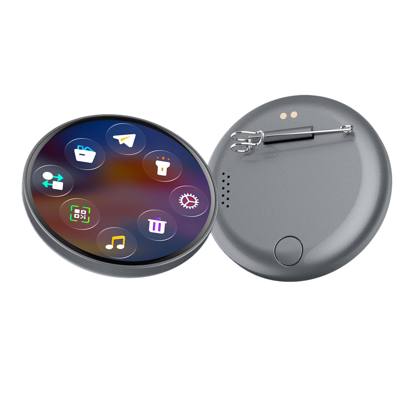Pin electrónico con nombre – Broche de pantalla LED portátil para eventos, cuerpo ligero con batería recargable USB, dispositivo de marketing de mensajes, pantalla de mensajes de desplazamiento
