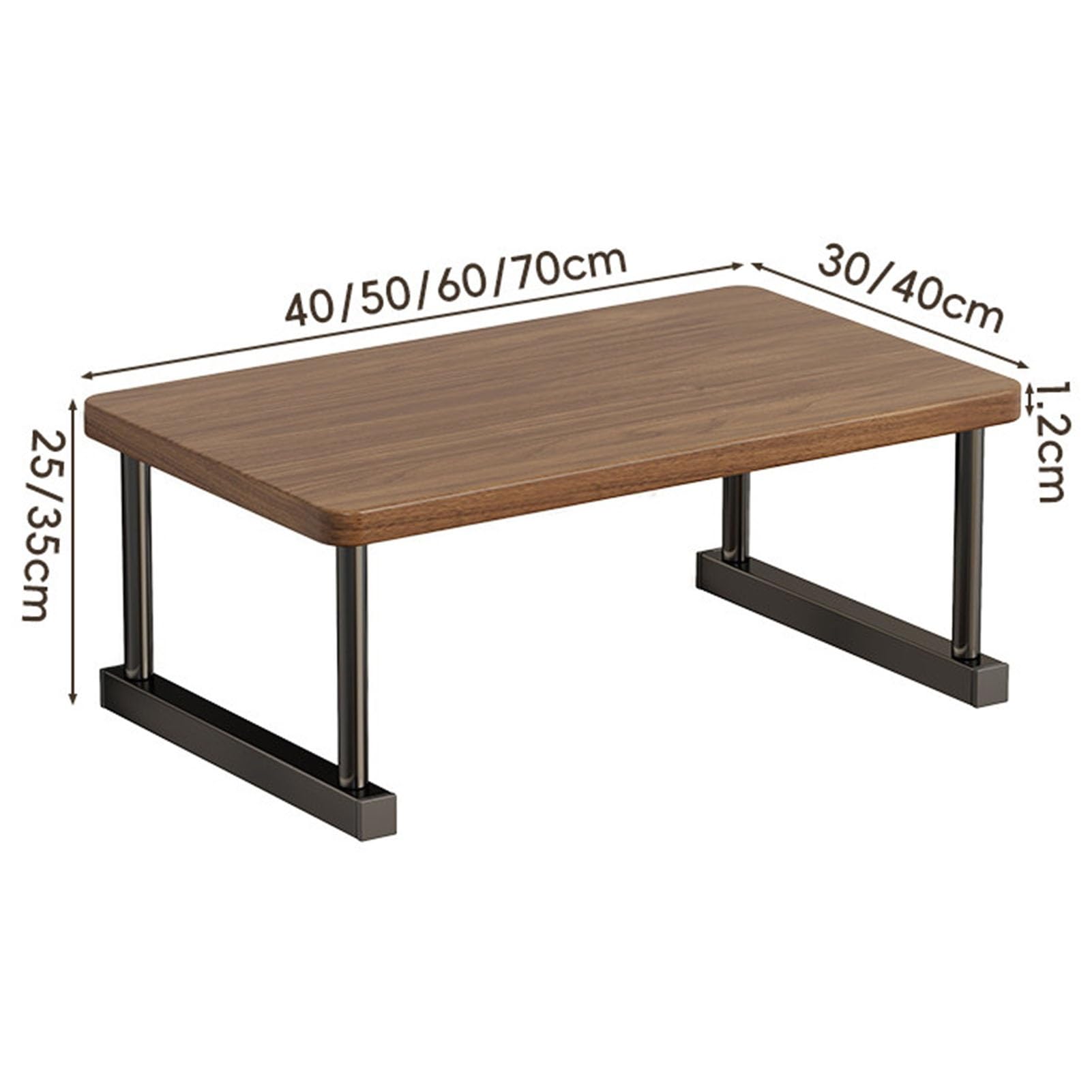 Organizador Escritorio Organizador De Estante Elevador, Soporte De Té Multifuncional De Escritorio De Madera Maciza, Almacenamiento Multifuncional, Estante De Exhibición(60 * 30 * 25CM)