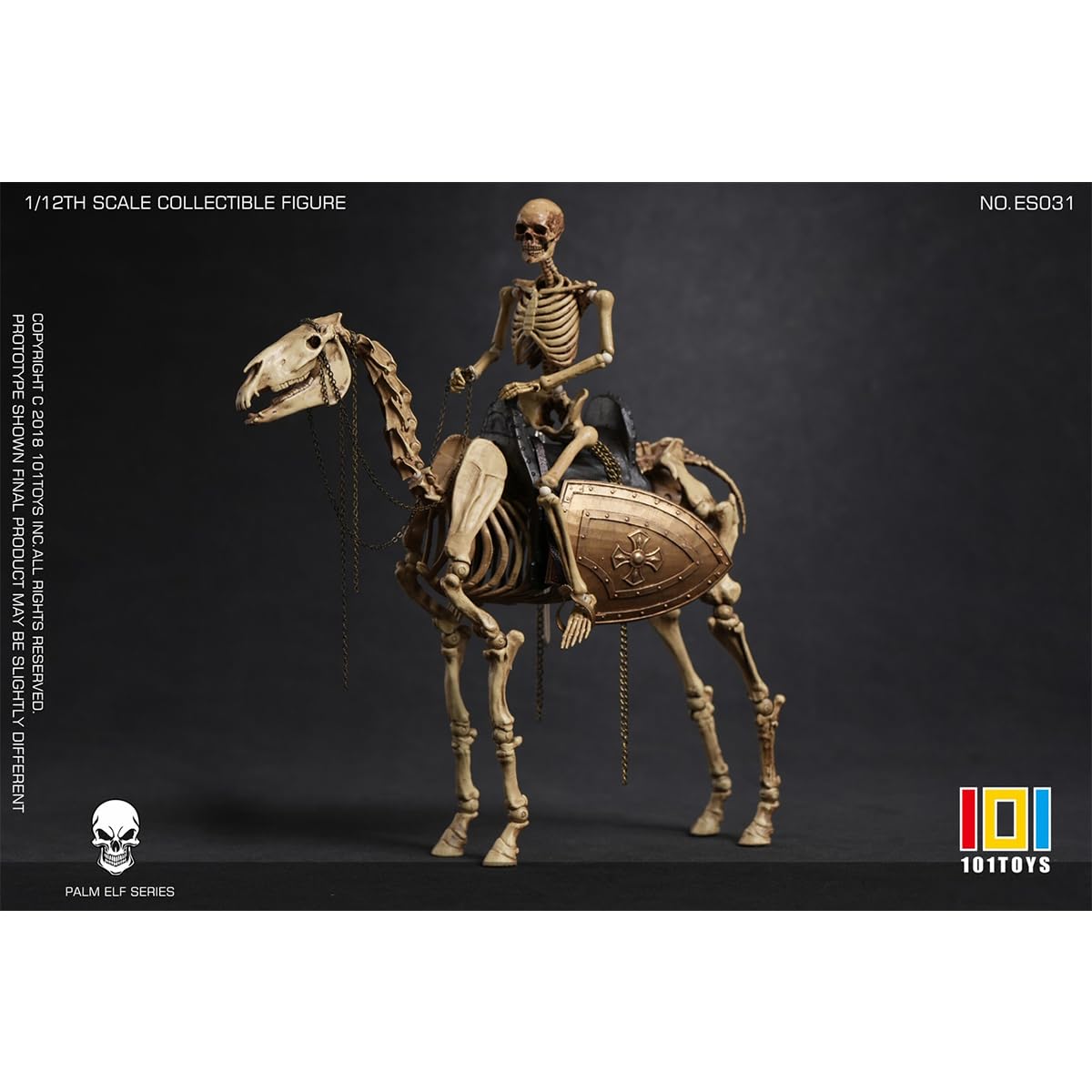 HIPLAY 101TOYS PALM ELF SERIES ES031 Szkieletowa Seria Konia Ruchomego Trzyosobowy Zestaw Figurka Akcji Skala 1/12