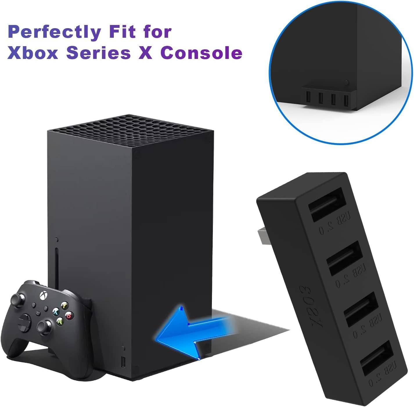 JZW-Shop 4 Ports USB Hub 2.0 for Xbox Series X, High Speed USB Hub Splitter Expansion Adapter Compatible with Xbox Series 3 61lFFRsKJmL. AC SL1426