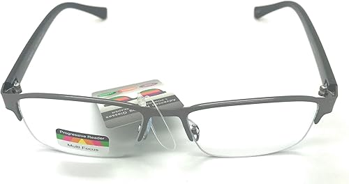 Multi 3 Power Focus Gafas de lectura progresivas medio metal borde rectangular