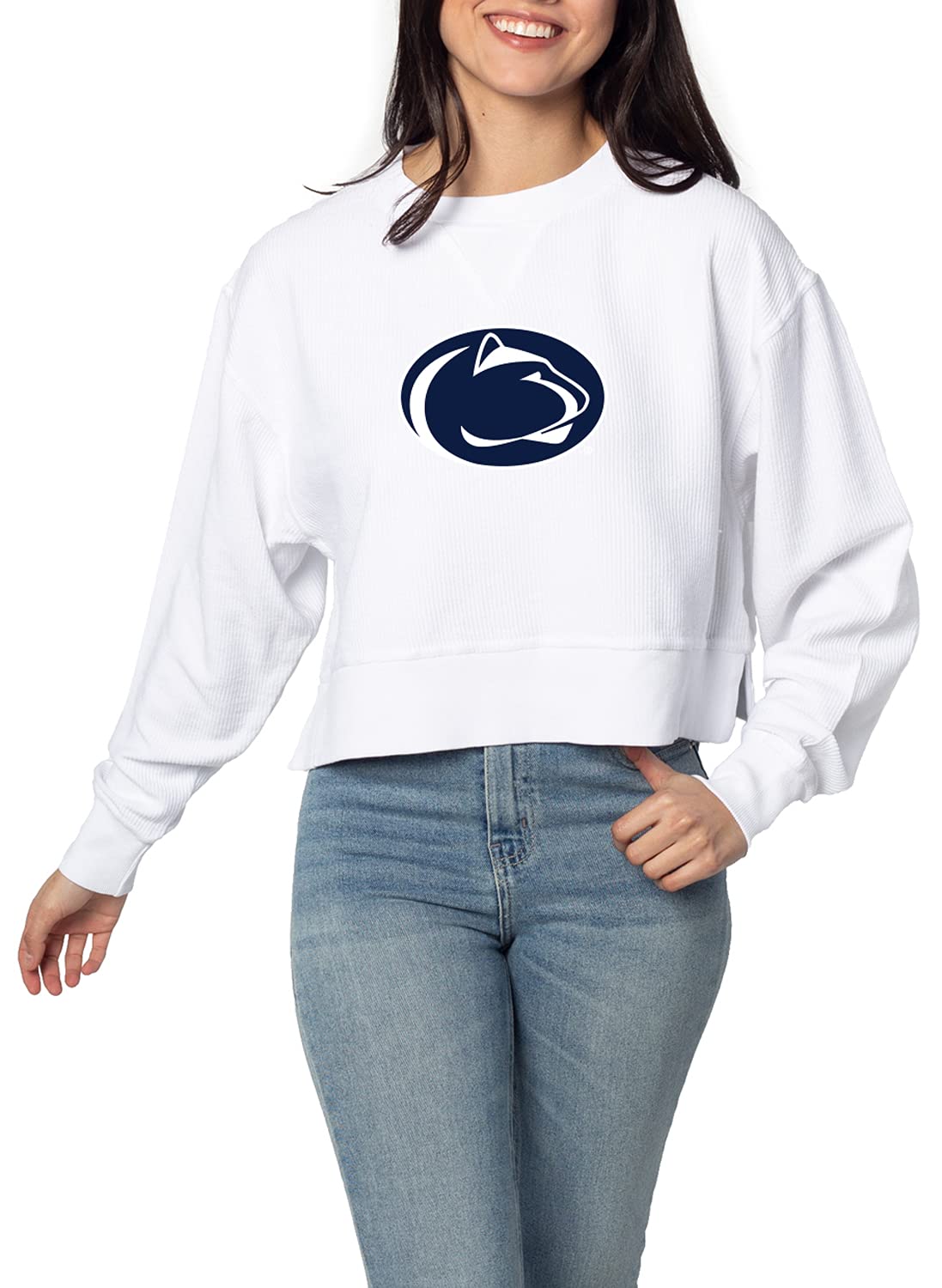 chicka-d NCAA womens Corded Boxy Pullover