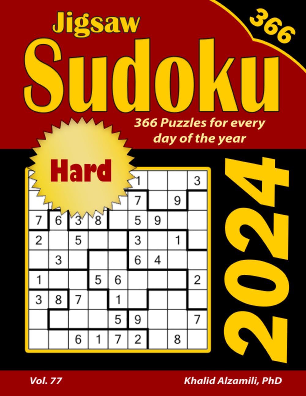 2024 Jigsaw Sudoku: 366 Hard Puzzles for Every Day of the Year (Game Calendars Series)