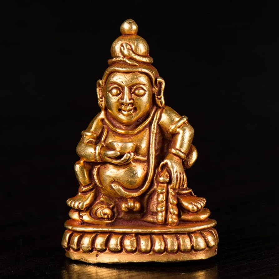 Amazon｜ミニ 仏像 黒財神 藏巴拉仏像 縁起物 置物 ネパール