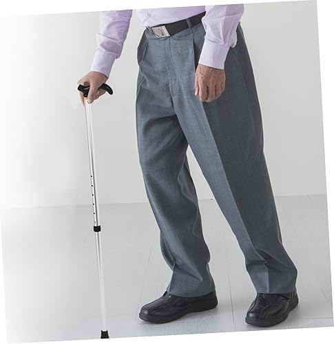Miniatura 6 de Muletas telescópicas retráctiles para caminar, aleación de aluminio, altura ajustable, antideslizante, para hombres