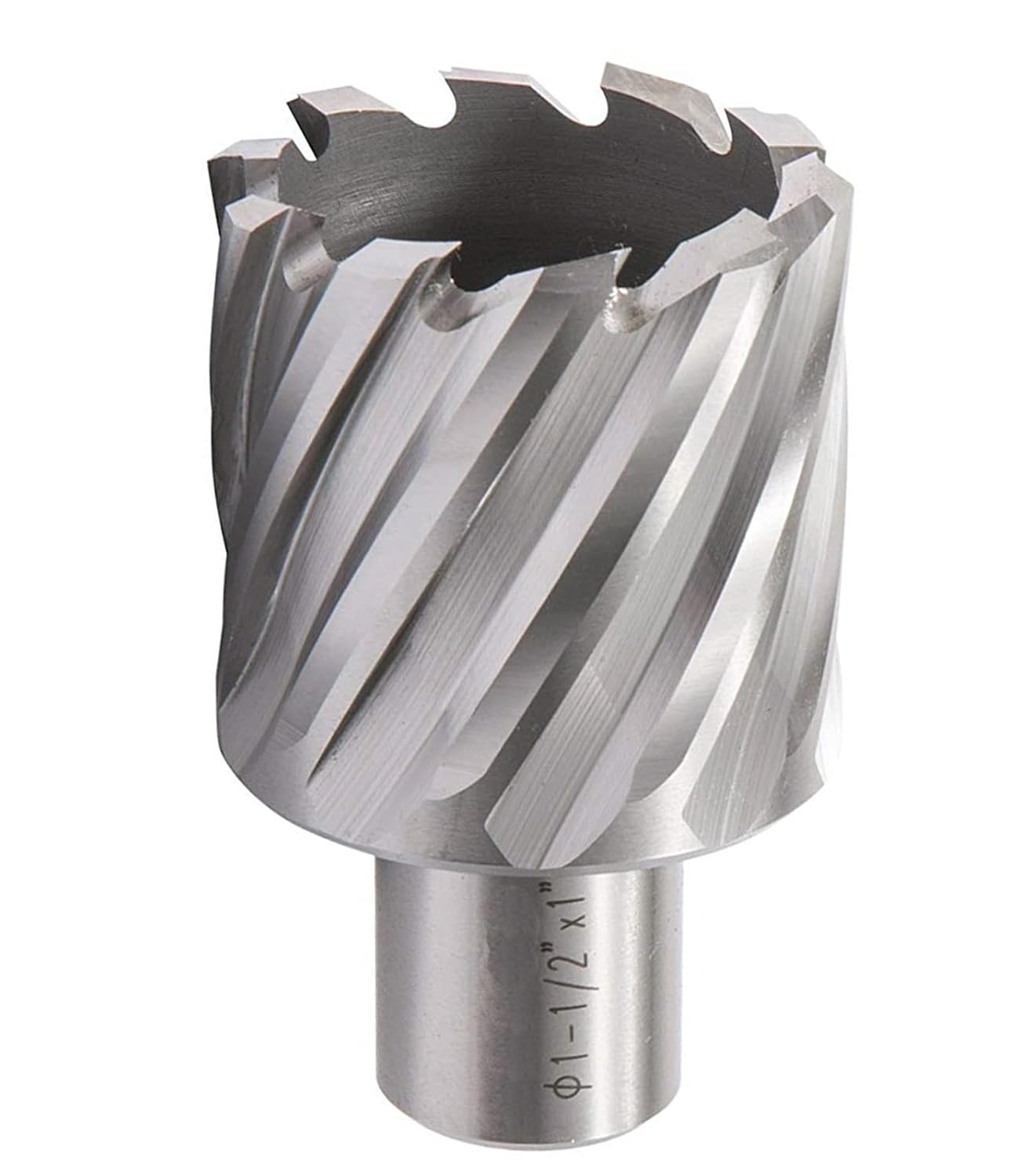 HSS Annular Cutter 1-1/2 Diameter x 1 Cutting Depth with 3/4 Weldon Shank