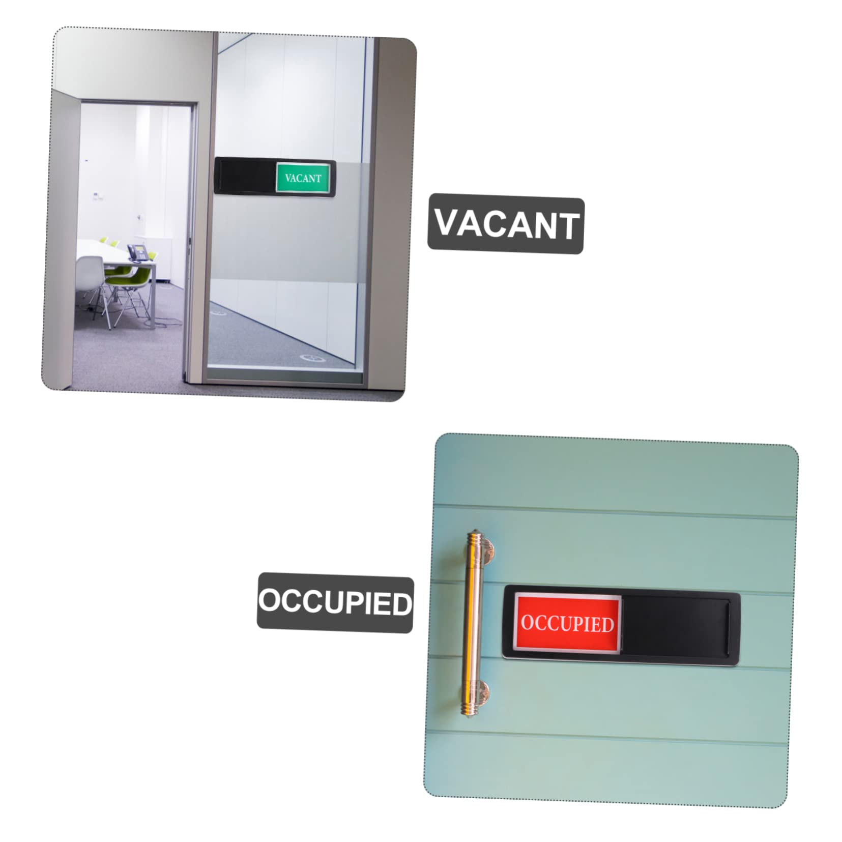 SEWACC 13 Piezas De Señalización De Puerta Para Oficina Letreros De Baño Molestar Vacante Comprometido Letrero De Inodoro Letrero De Puerta Abierta Y Cerrada Letrero Sin