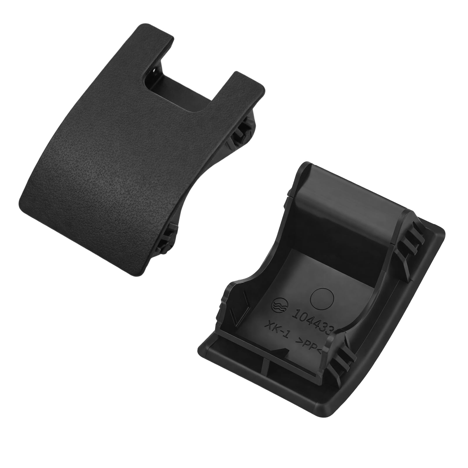 Pulchra 2 Pcs Car Child Seat Slot Trim Cover Compatible with Nissan Qashqai 2014-2022, Black Rear Seat Anchor Cover, Replace L0355523