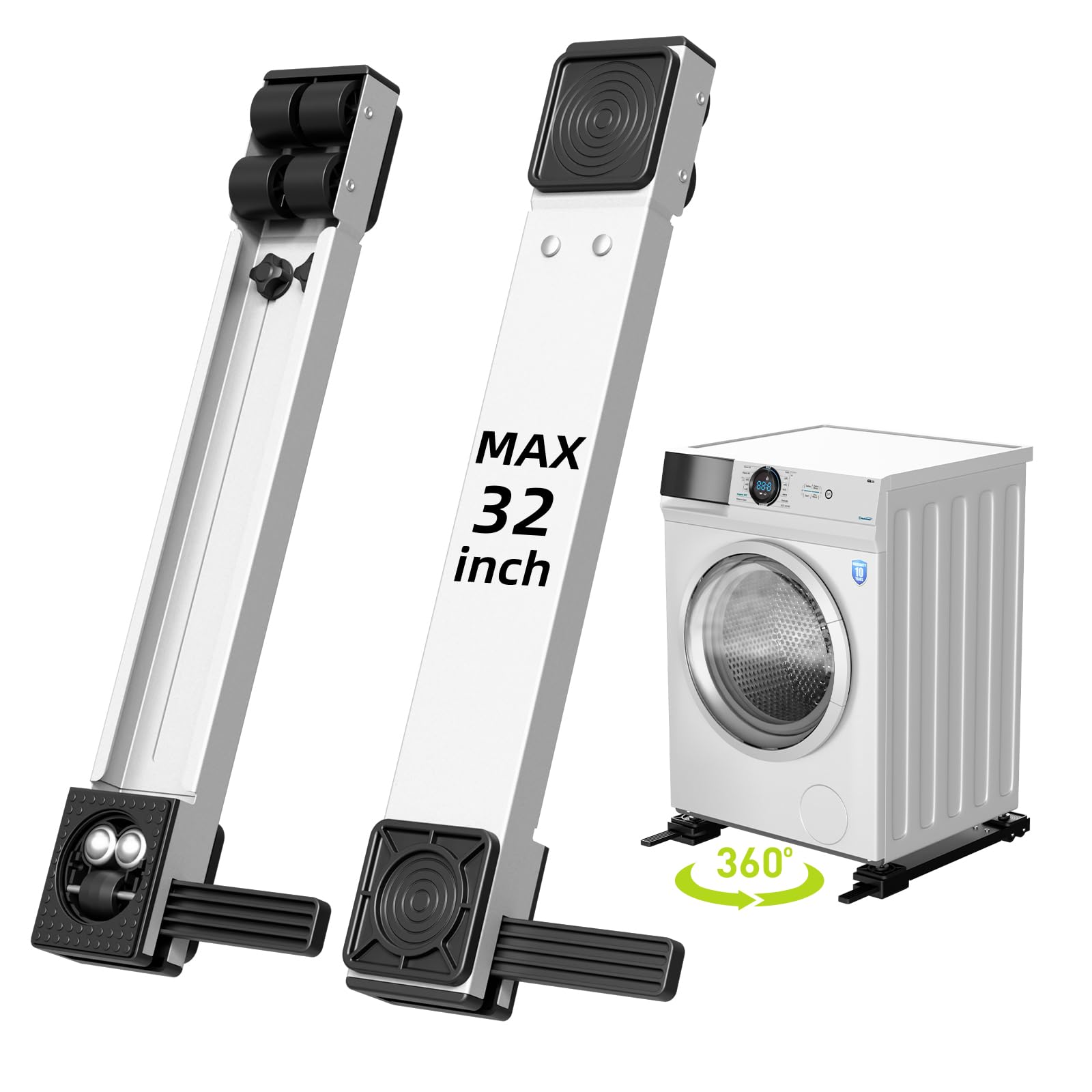 Photo 1 of KVRG Appliance Rollers - White, 360° Movement