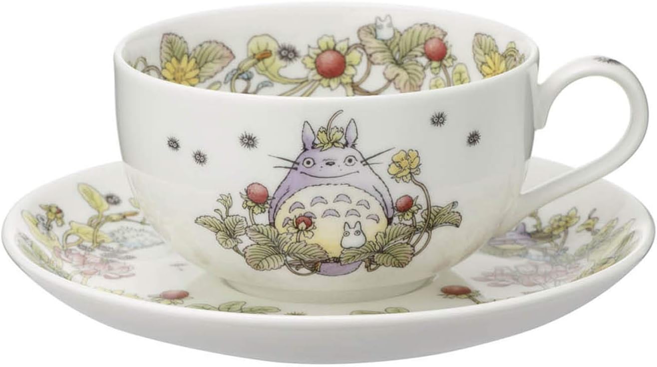 X Studio Ghibli Neighbor Totoro Milktea Cup &â‚¬â‚¬Saucer Hebi-Ichigo Ver T97285A 4660-3