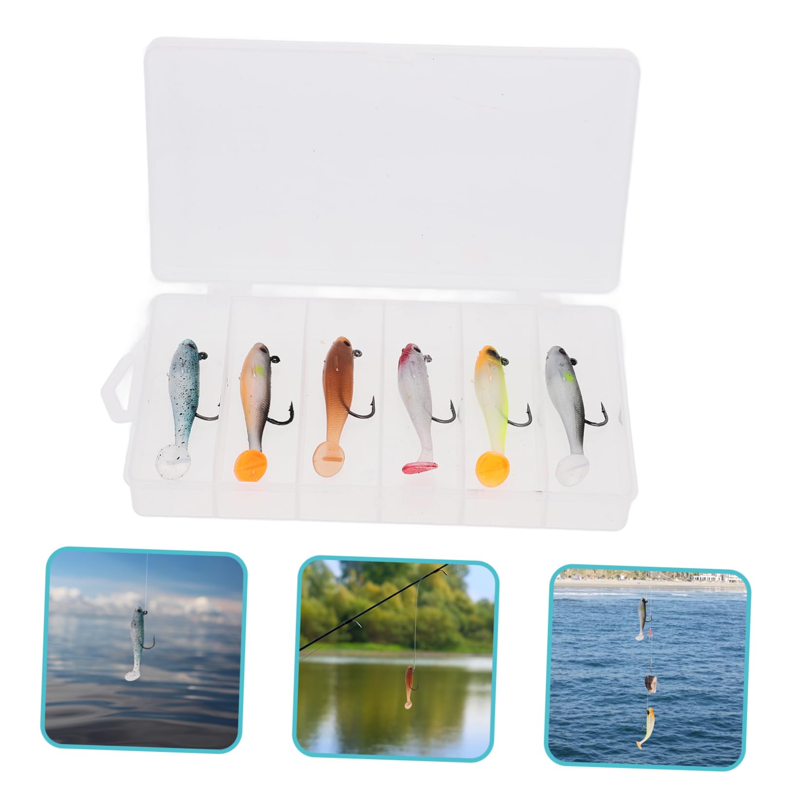 Hemobllo 18piezas Cebos Artificiales para Pesca Señuelos De Pesca Prácticos para Equipamiento De De Alta Eficiencia