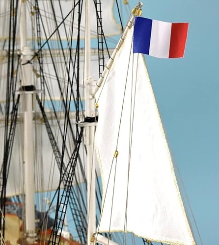 Miniatura 7 de Artesanía Latina - Kit de modelo de barco de madera - Barco de entrenamiento francés, Belem - Modelo 22519, escala 175 - Modelos para montar -