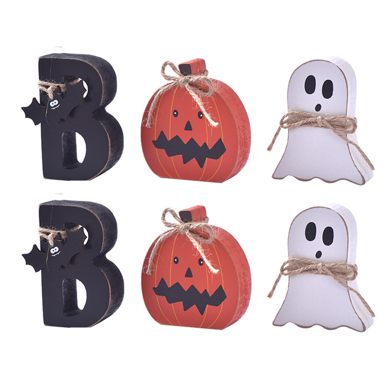 APGLSXY Wood Specters Halloweens Decoration Home Decoration for Party Kids Friendly Safe Materials Wood Home Accessories