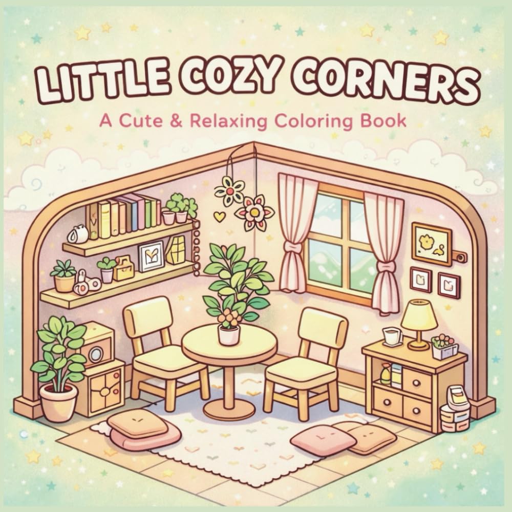 Little Cozy Corners: A Cute & Relaxing Coloring Book