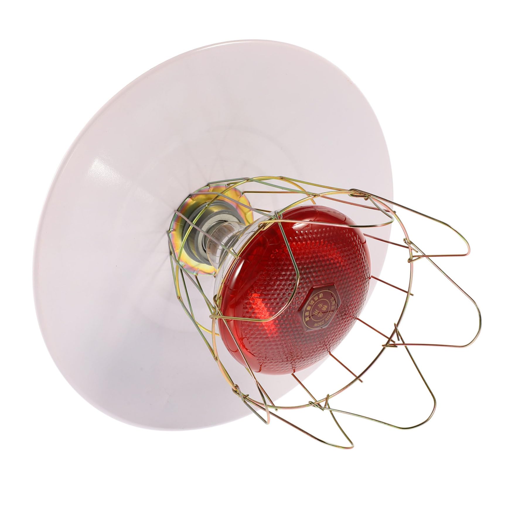 Toddmomy Lampada Riscaldante per Incubatrice Bestiame, Coperchio in Metallo e Alluminio, Resistente alle Alte Temperature, per Gabbia e Recinto Animali