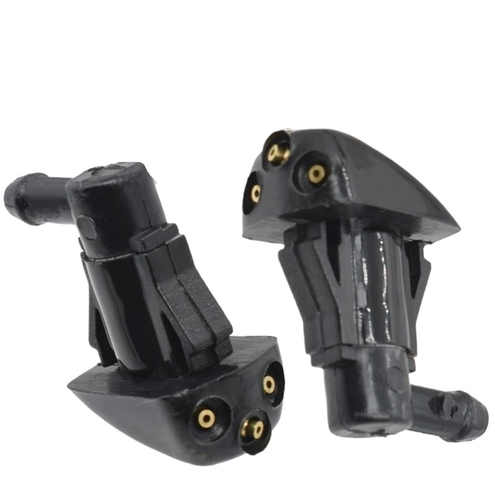 Mobhygct 2Pcs Windscreen Washer Jets Car Windshield Wiper Washer Spray Nozzle For Most Models Auto 3 Holes Nozzles Water Jet(2Pcs)