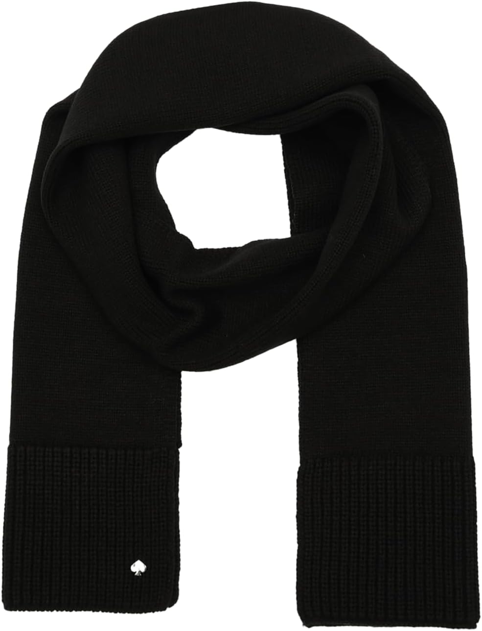 kate spade new york Women’s Wool Blend Scarf, Stylish Fashion Accessory for Women, black, OS