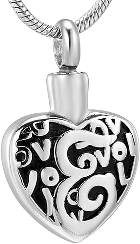 Joyería para Mujer Urnas para Perros Memorial Collar Urna Vintage Corazón Cenizas Medallón Joyería Amor Corazón Cremación Joyería Colgante Cenizas