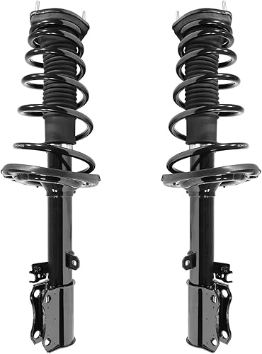 COMPLETESTRUTS - Conjunto de puntales traseros rápidos completos con resortes helicoidales de repuesto para Toyota Camry 2004-2006, juego de 2