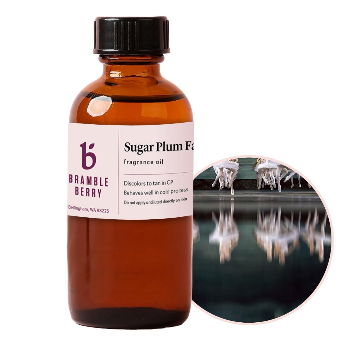 Bramble Berry Sugar Plum Fairy Fragrance Oil 2 oz | Sweet Fruity Holiday Scent for Soap Making, Candles, Lotion, Bath Bombs &amp; Perfume | Skin Safe, Vegan, Paraben &amp; Phthalate Free