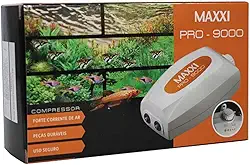 Bomba Compressor Maxxi Power Pro-9000 3W e 6W 110V Para Aquário Maxxi Power Para Peixes