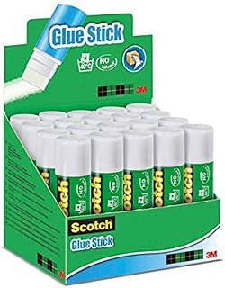 Scotch Bâton de Colle Permanente - 1 Paquet de 20 Bâtons de Colle - 21g par Bâton - Bâton de Colle d'Usage Général pour la Maison, l'Ecole ou le Bureau Utilisation