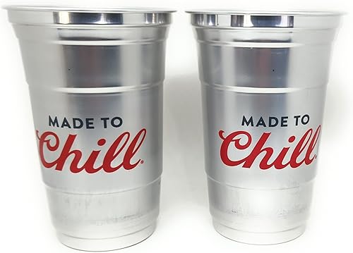 Miniatura 2 de Coors Light Vasos de metal de aluminio de 22 onzas - Juego de 2