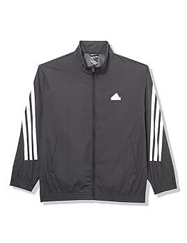 adidas Men's Future Icon 3-Stripes Woven Track Top, Black