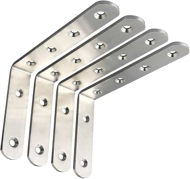 Amazon.co.uk brushed steel shelf brackets